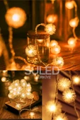 Suled Kartopu Led Süs Işık 4 Metre 20 Led 220V Fişli Süsleme Işığı Gün Işığı Dekorasyon İç Ve Dış Mekan thumbnail 3