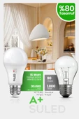 Suled Tasarruflu Led Ampül 5'Li Set 15W Güçlü Aydınlatma Smd Led Beyaz Işık 6500K E27 Standart Lamba - 2