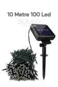 Suled 10 Metre Solar Enerjili Dekoratif 100 Led Işık Bahçe Balkon Ve Süsleme Ledleri Gün Işığı - 6