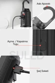 Suled Taşınabilir Şarjlı Led Ampül Outdoor Kamp Bahçe Lambası 10W Askılı Kırılmaz Led Işık - 7