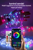 Suled Smart Şerit Led Yeni Nesil 5 Metre Bluetooth Tv Sese Duyarlı Usb Enerjili Telefon Kontrollü Efektli thumbnail 2