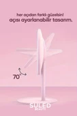 Suled Makyaj Aynası 3 Modlu Led Işıklı Usb Şarjlı Yuvarlak Taşınabilir Açı Ayarlı Güzellik Aynası - 5