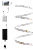 Suled Şerit Led 5 Metre Ambians Aydınlatma Kumanda & Trafolu Rgb Şerit Işık Tavan Oda Işık Dekoru thumbnail 7
