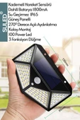 Suled Sl-1004 Güneş Enerjili Solar Lamba 100 Ledli Sensörlü Duvar Tipi Su Geçirmez Sokak Bahçe Lambası - 2
