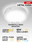 Suled Sl-1029 Sıva Üstü Beyaz Led Armatür Tasarruflu Tavan Armatürü 220V Smd Led Işık Lamba - 1