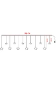 Suled Sl-1061 - 12 Sarkıt 138 Ledli Günışığı 8 Fonksiyonlu Perde Led - 8