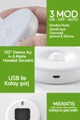 Suled Hareket Sensörlü Led Işık Usb Şarjlı Mıknatıslı Harekete Duyarlı Işık thumbnail 2
