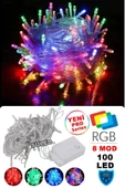 Suled Sl-1030 Rgb Renkli Işık Pirinç 10 Metre 100'Lü Led Yılbaşı Ağaç Işık 8 Fonksiyonlu Dekoratif Led - 1