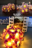 Suled Plumeria Çiçeği Dekoratif Led Işık Ambiyans Ortam Aydınlatması Ve Süsleme Ledleri - 6