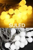 Suled Top Led Sarı Dekor Led Yılbaşı Led Işıkları 5 Mt Eklemeli Fişli Top Dize Işıklar Dekorasyon Işık - 7