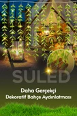 Suled Dekoratif Yapraklı Led Işık 3X1 Metre 180 Led 220V Fişli 3 Modlu Ambiyans Aydınlatma Süs & Dekor Led - 3