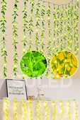 Suled Dekoratif Yapraklı Led Işık 3X1 Metre 180 Led 220V Fişli 3 Modlu Ambiyans Aydınlatma Süs & Dekor Led - 8