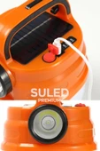 Suled 6 Modlu El Feneri Ve Kamp Lambası Usb & Solar Şarjlı Smd Led Askılı Taşınabilir Işık - 5