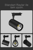 Suled Ray Spot Işık Siyah Kasa - Gün Işığı 360/90 Dönebilen 30W Ray Spotu Led Işık Pro 220V - 3