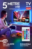 Suled 5 Metre Usb Tv Arkası & Dekoratif Ortam Ambiyans Aydınlatması Kumanda Kontrollü Tak Çalıştır - 1