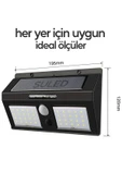 Suled Sensörlü Bahçe Aydınlatma Lambası Solar Güneş Panelli Tam Otomatik Modlu Dış Mekan Aydınlatma - 6