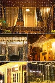 Suled Perde Led Işık 3X2 Metre 220V Fişli Iç Ve Dış Mekan Ortam Ambiyans Süs Ve Dekor Led Işık - 4