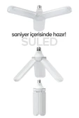 Suled Sl-6347 Pervane Ampul 40-45W Yeni Nesil Beyaz Led Ampul 3 Modlu Ultra Güçlü Pro - 6