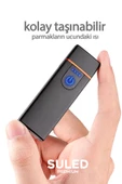 Suled Şarjlı Çakmak Usb Şarjlı Pro Serisi Kamp Çakmağı Rüzgardan Etkilenmez - 3