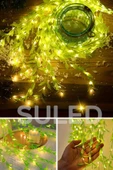 Suled Dekoratif Yapraklı Led Işık 3X1 Metre 180 Led 220V Fişli 3 Modlu Ambiyans Aydınlatma Süs & Dekor Led - 7