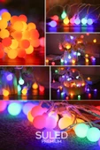Suled Rgb 4 Metre Topled 20 Led 220V Fişli Tak Çalıştır Dekoratif Iç Ve Dış Mekan Aydınlatma Süsleme Işığı - 4