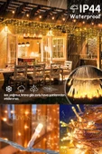 Suled Sarkıt Led Işık 5 Metre Premium Efekt Modlu 112 Led 16 Saçak İç & Dış Süsleme 220V Fişli thumbnail 5