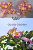Suled Plumeria Çiçeği Dekoratif Led Işık Ambiyans Ortam Aydınlatması Ve Süsleme Ledleri - 3