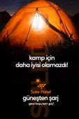 Suled Acil Durum Led & Kamp Lambası Güneş Şarjlı Işıldak 2 Kademeli Aydınlatma Tamir Ev Kamp El Feneri - 4
