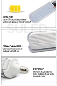 Suled Sl-6347 Pervane Ampul 40-45W Yeni Nesil Beyaz Led Ampul 3 Modlu Ultra Güçlü Pro - 4