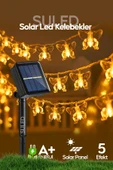 Suled Kelebek Led Işık Dekoratif Bahçe Balkon Ağaç Aydınlatması Sarı Işık Güneş Enerjili Modlu - 1