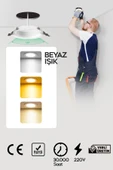 Suled 15W Spot Led Lamba Gömme Spot Işık 1350Lm Beyaz Işık Tasarruflu Tavan Dolap Ev & Iş Yeri - 4