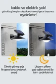 Suled Sensörlü Solar Bahçe Aydınlatması 3Modlu A+ Kumandalı 30W Retro Stil 360* Dekorasyon Bahçe Led Işık - 2