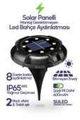 Suled Bahçe Aydınlatma Led Işık 1 Adet Set Solar Güneş Enerjili Otomatik Aydınlatmalı Saplama Lamba - 1