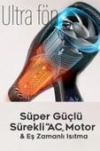 Suled Ultra Saç Kurutma Ve Fön Makinesi 2500W Sıcak - Soğuk 2 Kademeli Ev Berber Pet - 7