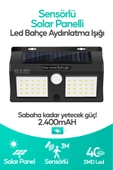 Suled Sensörlü Bahçe Aydınlatma Lambası Solar Güneş Panelli Tam Otomatik Modlu Dış Mekan Aydınlatma - 1