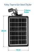 Suled 8W Güneş Enerjili Solar Usb Şarj Paneli 6V Usb Çıkışlı 2A Telefon Tablet Ve Usb Ürün Şarj Ünitesi - 3