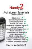 Suled Güneş Panelli Handy Power Bank Fener Işıldak 32 Süper Smd Ledli El Feneri Ev Kamp Outdoor Aydınlatma - 2