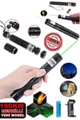Suled Yeni Pro Model - Pro X Yeşil Şarjlı Lazer Pointer Metal Kasa Green Laser Ultra Güçlü 2023 Series Go - 1