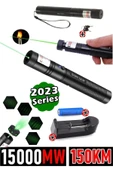 Suled Yeni Pro Model - Pro X Yeşil Şarjlı Lazer Pointer Metal Kasa Green Laser Ultra Güçlü 2023 Series Go - 2