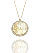 Ağaç Çok Şık 14 Ayar Altın Kolye thumbnail 1