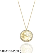 Ağaç Çok Şık 14 Ayar Altın Kolye thumbnail 2