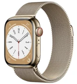 Apple Watch Series 8 Gps + Cellular 41MM Gold Stainless Steel Case With Gold Milanese Loop - MNJF3TU/A - 2