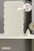 6'lı Ekru El Havlusu - 50x90 Cm, 225 Gr, %100 Pamuk, Spa Ve Otel Havlusu, Günlük Kullanıma Uygun - 1