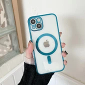 İphone 13 Magsafe Uyumlu Parlak Lazer Telefon Kılıfı thumbnail 3