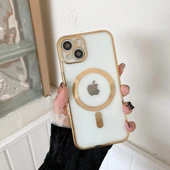 İphone 13 Magsafe Uyumlu Parlak Lazer Telefon Kılıfı thumbnail 1