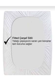 AYHOME 180 X 200  Tasarım Oda Sıvı  Geçirmez  Alez  Çift  Kişilik  Battal  Boy  Çarşaf Lastikli Yatak Alezi - 2