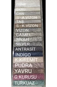 TEKSTİLCİ Damarlı Kaymaz Altlı Koltuk Kanepe Çekyat Örtüsü Indigo Renk - 4