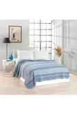 aktarteks PAMUKLU  4MEVSİM ÇİFT KİŞİLİK ÖRGÜ SOFT battaniye - 3