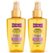 Bioblas Keratin Kolajen Onarıcı Dolgunlaştırıcı Saç Bakım Yağı 100 ml 2 ADET - 1