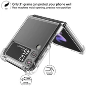 Samsung Z Flip 4 Şeffaf Korumalı Silikon Kapak & Kılıf thumbnail 5